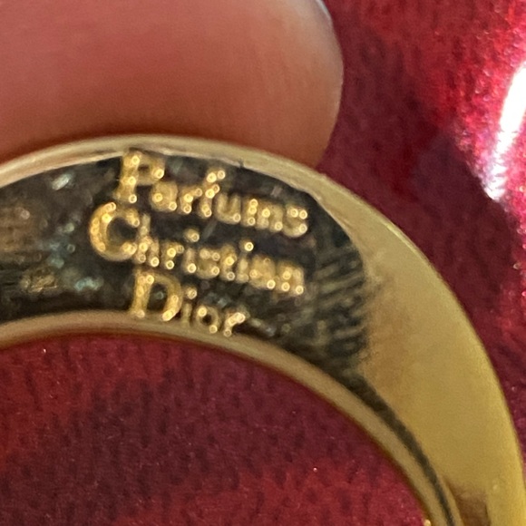 CD Dior Goldtone Keychain Bag Charm - Picture 2 of 3